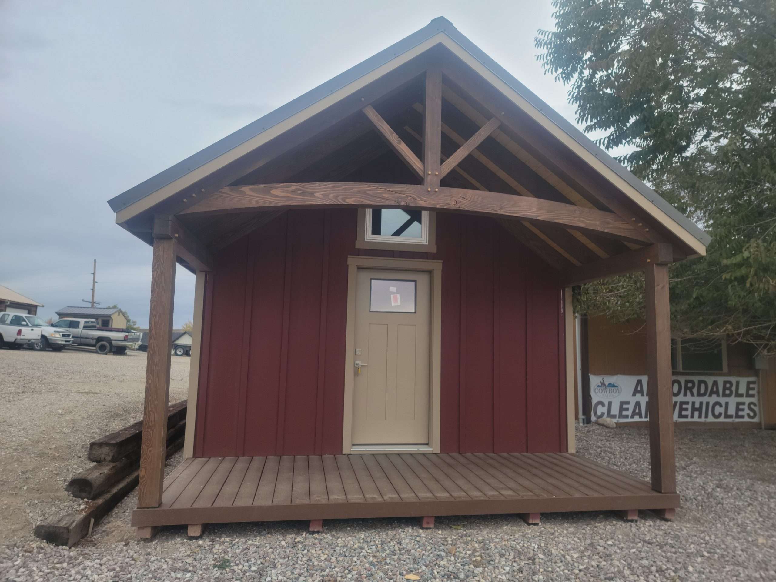 CABIN SHELL [DIY]  14 ft x 44 ft + 6 ft Covered Porch